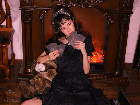 万圣节黑暗系少女风写真