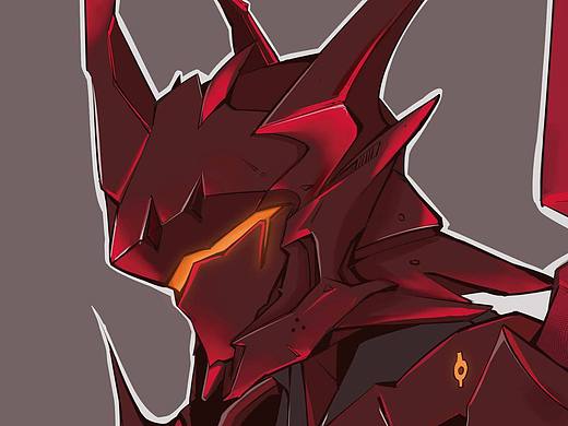 莱英哈特 黑皇和猩红皮肤 重画版 排版练习插画-绘本473165年前q版