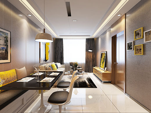 小戶型樣板間2（個(gè)人主頁(yè)-ZMTUzNzMyNzI=） - 家裝設(shè)計(jì) - 站酷設(shè)計(jì)師podlee7原創(chuàng)素材 - 站酷ZCOOL