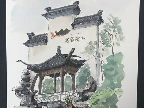 水彩风景