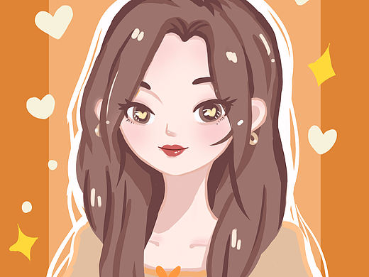 画了小姑娘嘻嘻