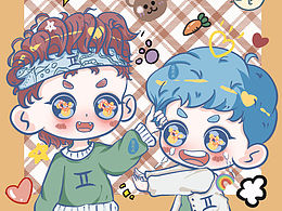 十二星座主题Q版头像