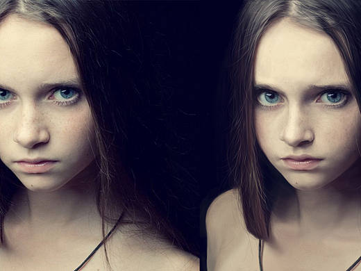 写实人像附过程