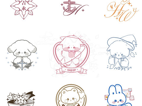 印花刺绣徽章合集（个人主页-ZNTQ2NzgyMDA=） - Logo - 站酷设计师井井馅井原创素材 - 站酷ZCOOL