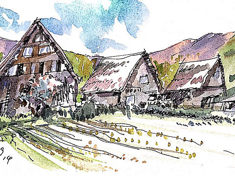 合掌村（个人主页-ZMzc4MzA3MzY=） - 绘画 - 站酷设计师大吉大力原创素材 - 站酷ZCOOL