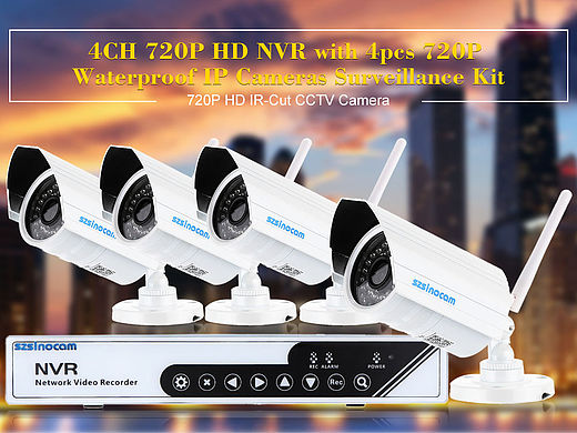 安防类-监控设备套装详情页（NVR+网络摄像头）