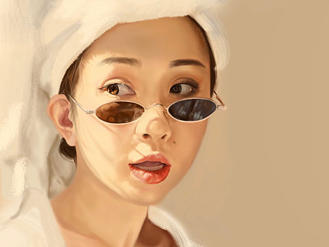 一个youtuber的自拍（个人主页-ZMzUyNTE1NDQ=） - 商业插画 - 站酷设计师Sarah622原创素材 - 站酷ZCOOL