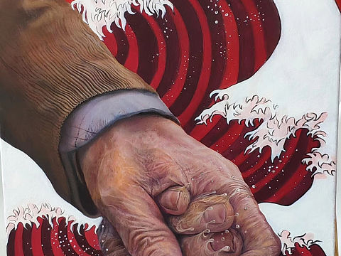 油画作品《轮回》