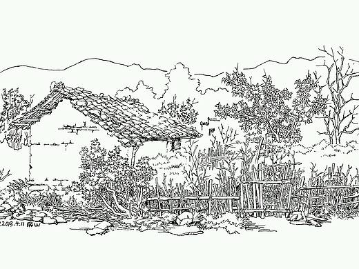 皖南印象～屏山写生作品集～这是我近几年在黟县屏山的钢笔速写写生作品～