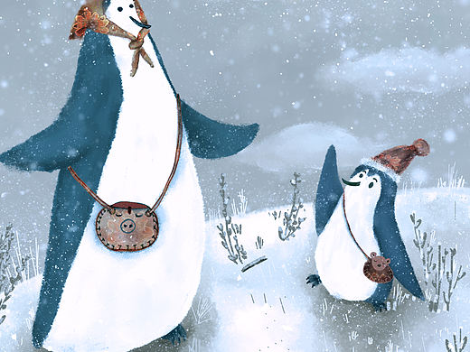 儿童插画—企鹅