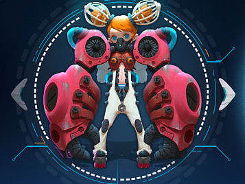 科技风/Q版游戏界面练习 【个人作品，盗图必究】