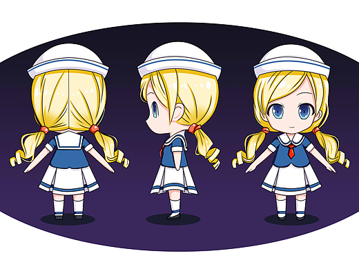 游戏揪一根兔毛1年前q版卡通角色三视图动漫-其他动漫2907013dongge