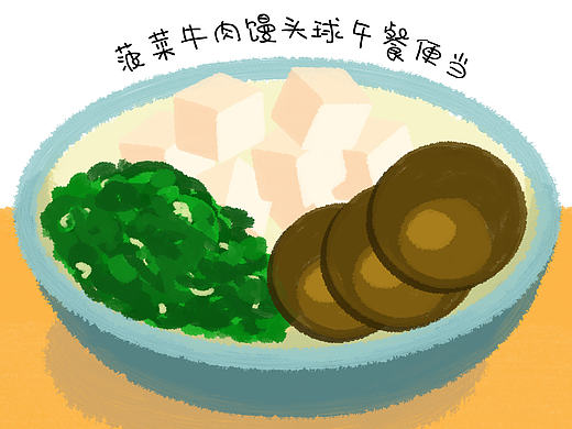 单身便当-菠菜牛肉馒头球（个人主页-ZMTgzMjM3MDA=） - 创作习作 - 站酷设计师Q彼萌球霹雳卡啦原创素材 - 站酷ZCOOL