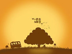 绘制浪漫卡通壁纸