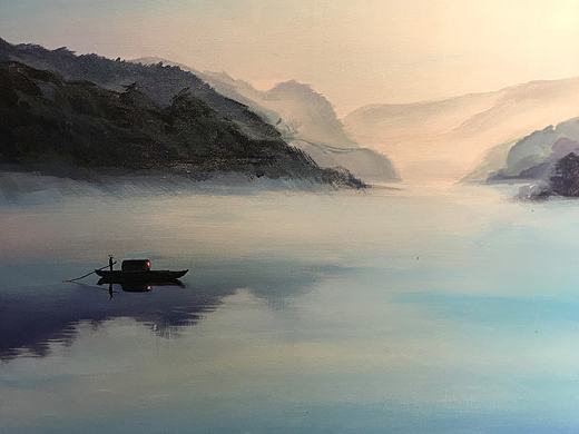 山水油画