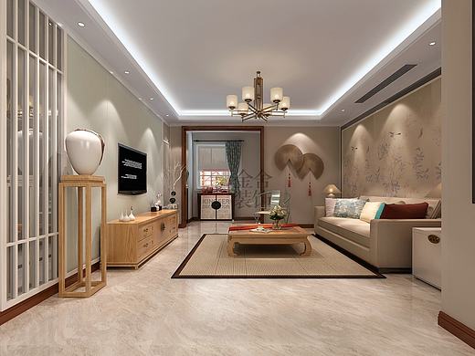 金舍装饰-长九中心163平米装修效果图-简中（个人主页-ZMTc0NzkzMDQ=） - 家装设计 - 站酷设计师金舍首席设计杨卓原创素材 - 站酷ZCOOL