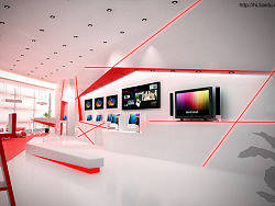 長城電子展示空間（個人主頁-ZNDk0ODk2） - 其他三維 - 站酷設計師Lisa_designer原創(chuàng)素材 - 站酷ZCOOL