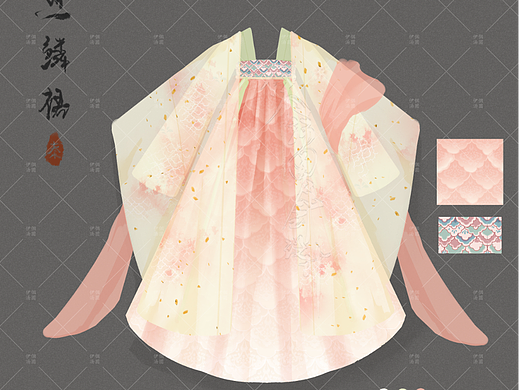 汉服设计 | 鱼鳞裙&花瓣裙
