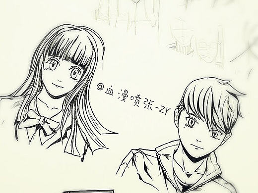 新漫画人物线稿设定（个人主页-ZMjA1NDQwOTI=） - 单幅漫画 - 站酷设计师DNDZY原创素材 - 站酷ZCOOL