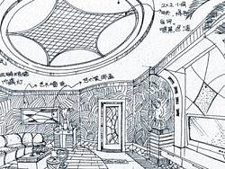 以前做过的一些室内设计的手绘图