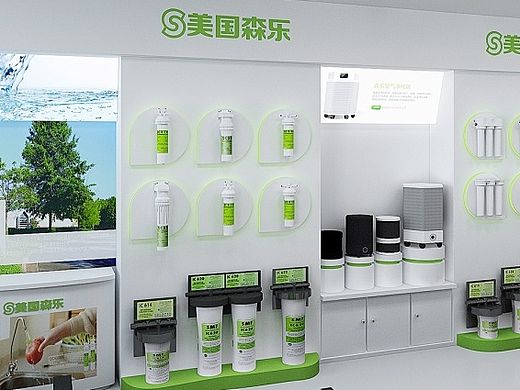 净水器si设计，净水器店面装修效果图，净水器店面设计，zonebrand设计团队