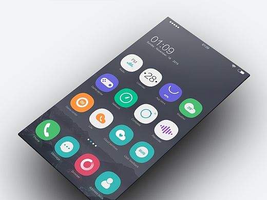 <彩色的黑>      Flat Colorful simple - My ideal theme