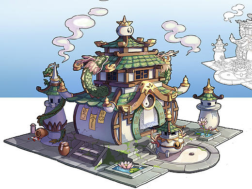 炼丹房（个人主页-ZMjAxMTk0MTI=） - 游戏原画 - 站酷设计师mmabc623原创素材 - 站酷ZCOOL