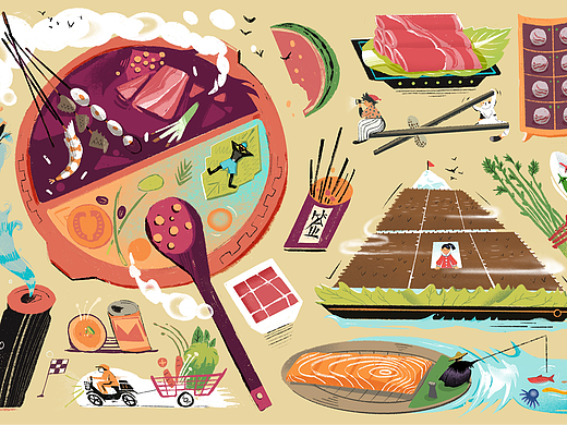 一顿火锅有点啥?一张插画告诉你!