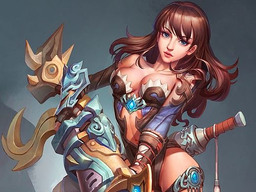 女枪手设定 带完整绘制过程
