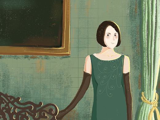 唐顿庄园人物插画