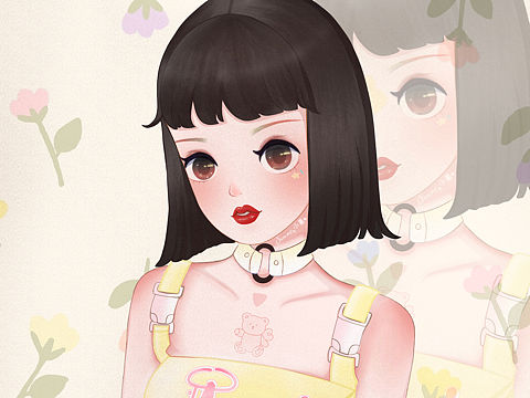 iPad板繪女生頭像（個(gè)人主頁-ZNDc3MzcyNTI=） - 創(chuàng)作習(xí)作 - 站酷設(shè)計(jì)師畫畫的醬小果原創(chuàng)素材 - 站酷ZCOOL