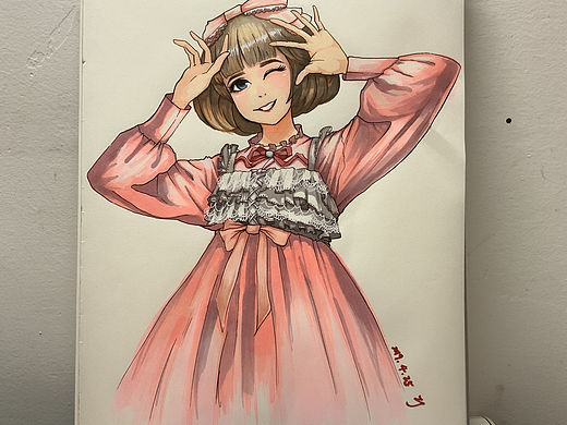 少女(马克笔)