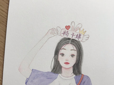 喜欢杨千嬅的少女（个人主页-ZNDAzNzU5MDA=） - 艺术插画 - 站酷设计师羊言羊画原创素材 - 站酷ZCOOL