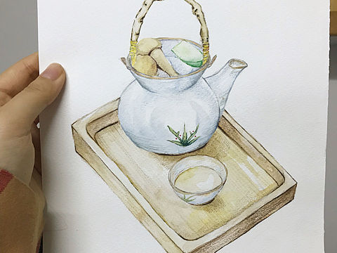纯手绘 水彩插图（个人主页-ZMzM4MzMwOTY=） - 商业插画 - 站酷设计师连大粒儿原创素材 - 站酷ZCOOL