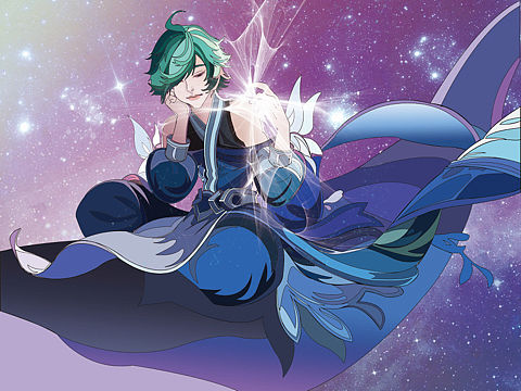 王者荣耀 庄周（个人主页-ZMzA1NzM1OTI=） - 游戏原画 - 站酷设计师害怕秃头的涛涛原创素材 - 站酷ZCOOL