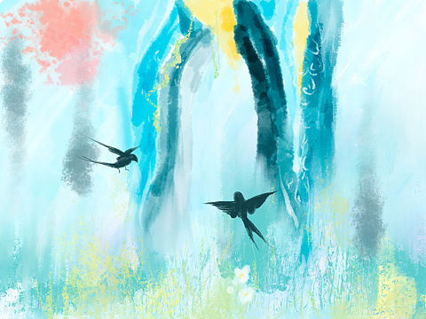 蓝（个人主页-ZNDc4NTM4Mjg=） - 艺术插画 - 站酷设计师素蜺原创素材 - 站酷ZCOOL