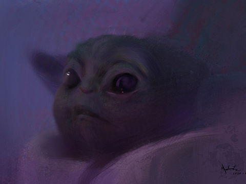 美劇《曼達(dá)洛人》尤達(dá)寶寶速涂（個(gè)人主頁-ZNDI0NDU5MTI=） - 創(chuàng)作習(xí)作 - 站酷設(shè)計(jì)師成嘉龍?jiān)瓌?chuàng)素材 - 站酷ZCOOL