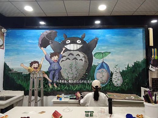 墙绘龙猫（个人主页-ZNDQzNzc5MTI=） - 艺术插画 - 站酷设计师Ctrlzzzz原创素材 - 站酷ZCOOL