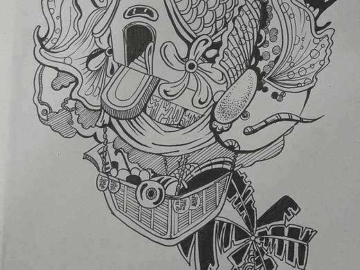 黑白装饰画