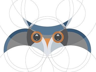 【新手教程】如何创建一个猫头鹰字符使用Adobe Illustrator的圆形网格