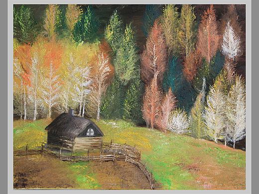 《秋·牧场》（个人主页-ZMjk3MjYwNzI=） - 绘画 - 站酷设计师夏末XIA原创素材 - 站酷ZCOOL