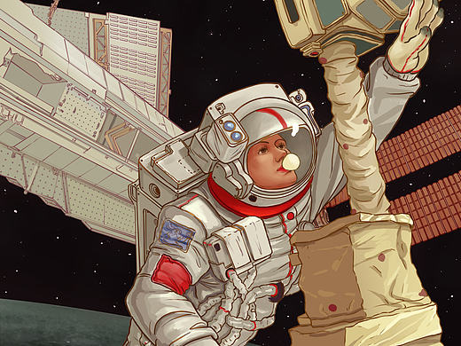 太空漫步（个人主页-ZMjE4OTAyMDQ=） - 商业插画 - 站酷设计师吉普赛漂流者原创素材 - 站酷ZCOOL