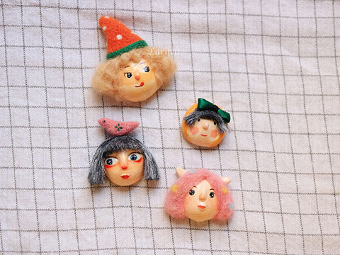 【lari手作】手工粘土胸针