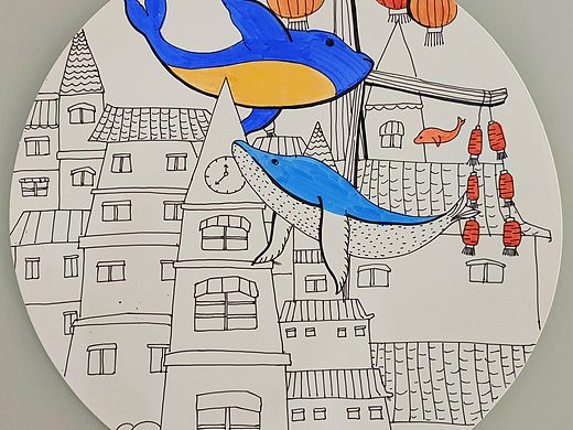 唐群伟插画作品《大鱼海棠》