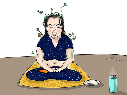 自畫像-在家中發(fā)霉的少女（個人主頁-ZNDI0MjUwNjg=） - 創(chuàng)作習(xí)作 - 站酷設(shè)計師aillen_55原創(chuàng)素材 - 站酷ZCOOL