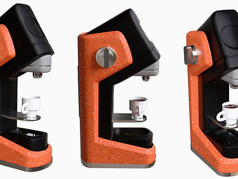 产品建模渲染 咖啡机