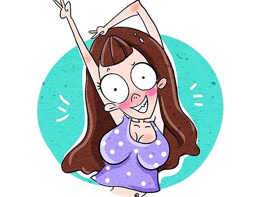 条漫绘画*胸大的烦恼