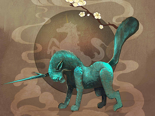 铜獬豸插画-商业插画114天前飞天影视-设定/分镜204天前持莲观音纯