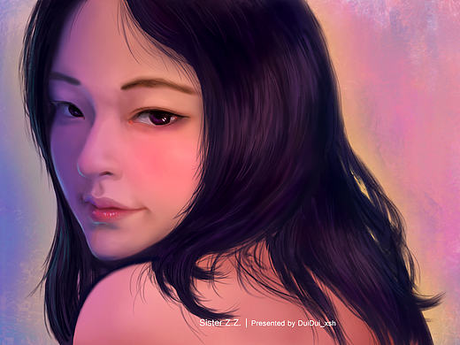 头像练习 送妹妹的礼物