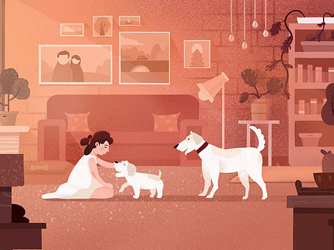 温馨早晨（个人主页-ZMzU5ODA2Njg=） - 商业插画 - 站酷设计师小红Holly原创素材 - 站酷ZCOOL